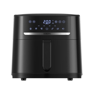 Black Xiaomi air fryer with digital touch controls and modern design with 6 L capacity