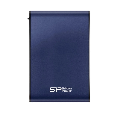 Silicon Power external hard drive in sleek blue design