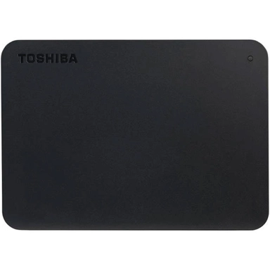 Toshiba external hard drive with sleek black design
