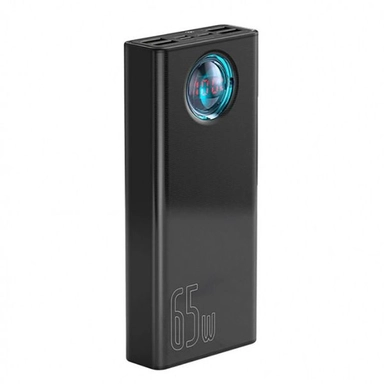Black Baseus AMBLIGHT 30000mAh 65Watt Powerbank
