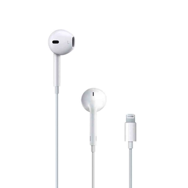 EarPods with Lightning connector, white wired Apple earphones for iPhone devices