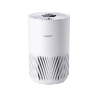 White cylindrical Xiaomi Smart Air Purifier 4 Compact.