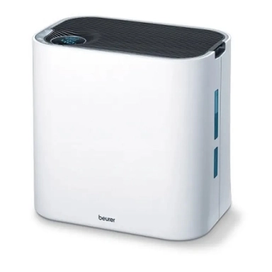 White Beurer air purifier and humidifier with top controls.