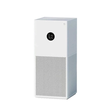 White cylindrical Xiaomi Smart Air Purifier 4 Compact for small rooms.