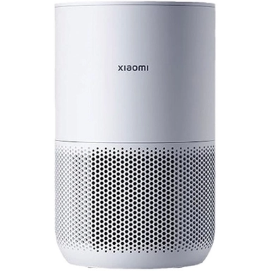White cylindrical Xiaomi Smart Air Purifier 4 Compact with top digital display.