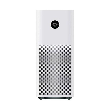 White cylindrical Xiaomi Smart Air Purifier 4 Compact for tabletop use.