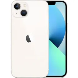 iPhone 13 white color showing front and back design