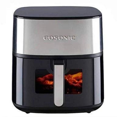 Gosonic air fryer with viewing window and stainless steel front panel.