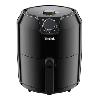 Black Tefal air fryer for cooking.