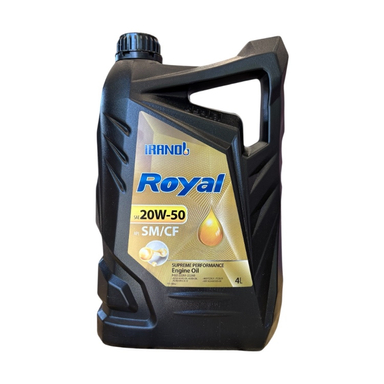 روغن موتور خودرو ایرانول مدل رویال 20W50 SM/CF حجم 4 لیتر