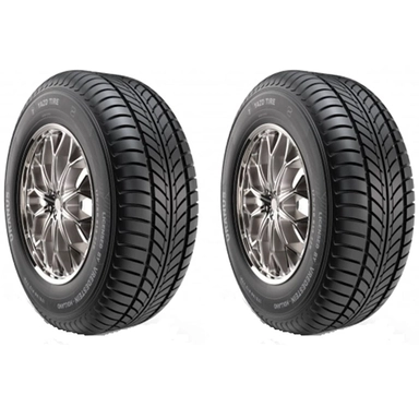 Pair of Barezz Brilliant tires on wheels with a multi-block tread pattern.