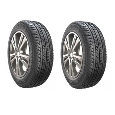 Pair of Yazd Tire Mercury tires on alloy wheels, size 185/65 R 14.
