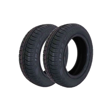 Pair of Kavir Tire Perfect tires on alloy wheels, size 185/65 R 14.