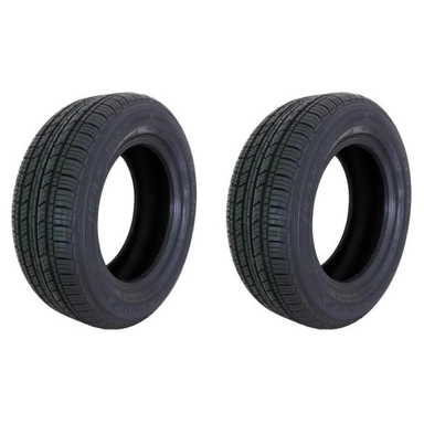 Pair of Kavir Tire Extreme tires on alloy wheels, size 195/60 R 15.