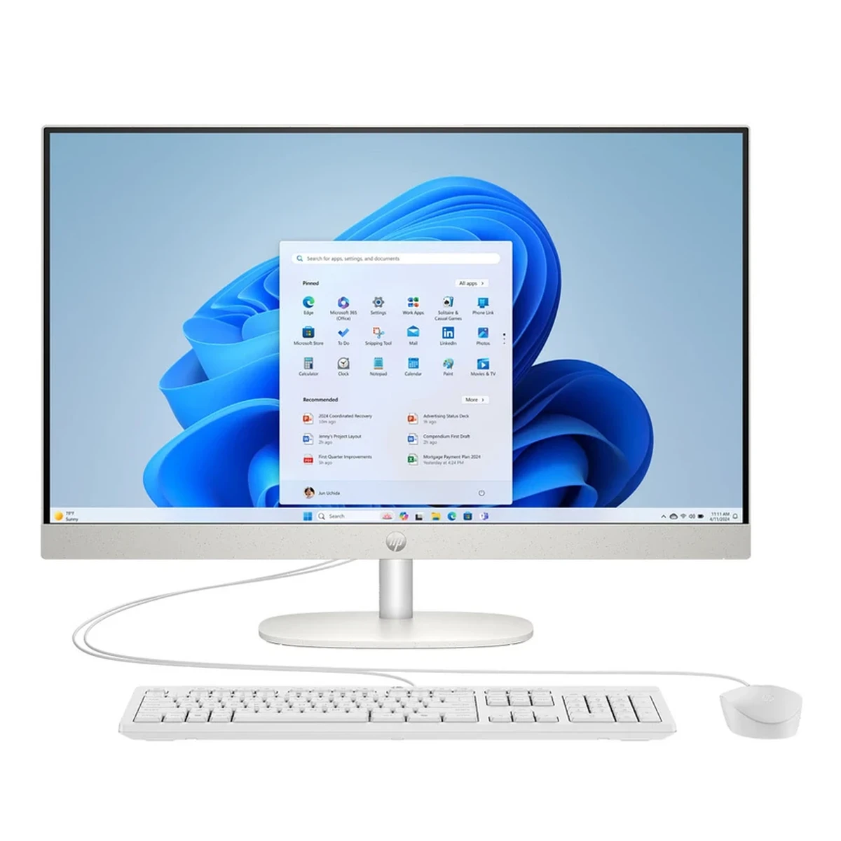 کامپیوتر All in One اچ پی 27 اینچی مدل AIO 27 CR2037nh Core Ultra 7 255U 8GB 512GB -small-image