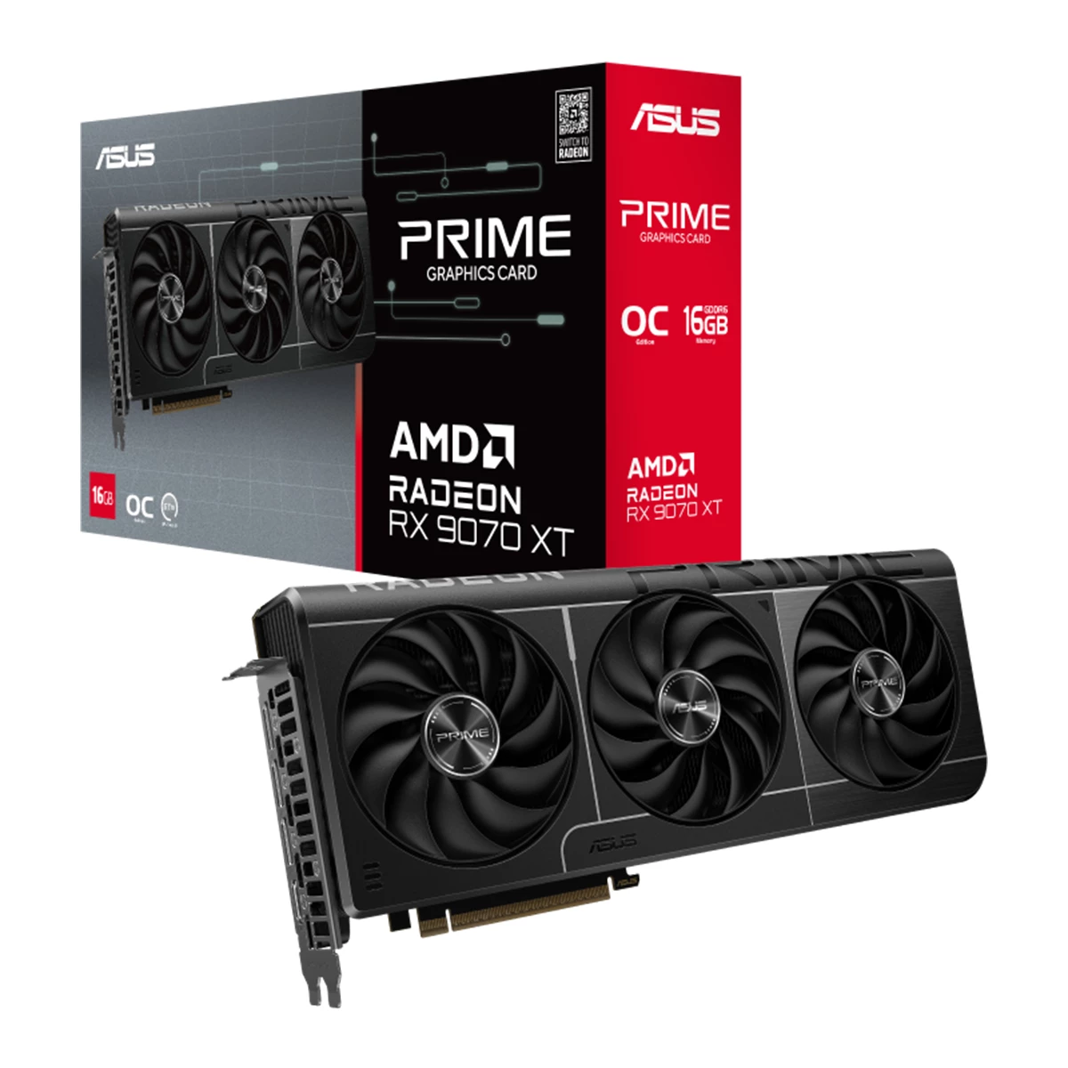 کارت گرافیک ایسوس مدل Prime Radeon RX 9070 XT OC Edition 16GB GDDR6-small-image