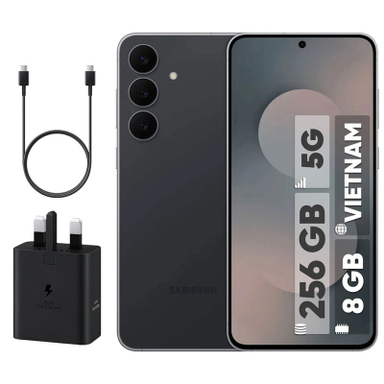 گوشی موبایل سامسونگ مدل Galaxy S25 FE دو سیم کارت ظرفیت 256 گیگابایت و رم 8 گیگابایت - نسخه ویتنام - به همراه شارژر 45 وات سامسونگ و کابل شارژ USB-C