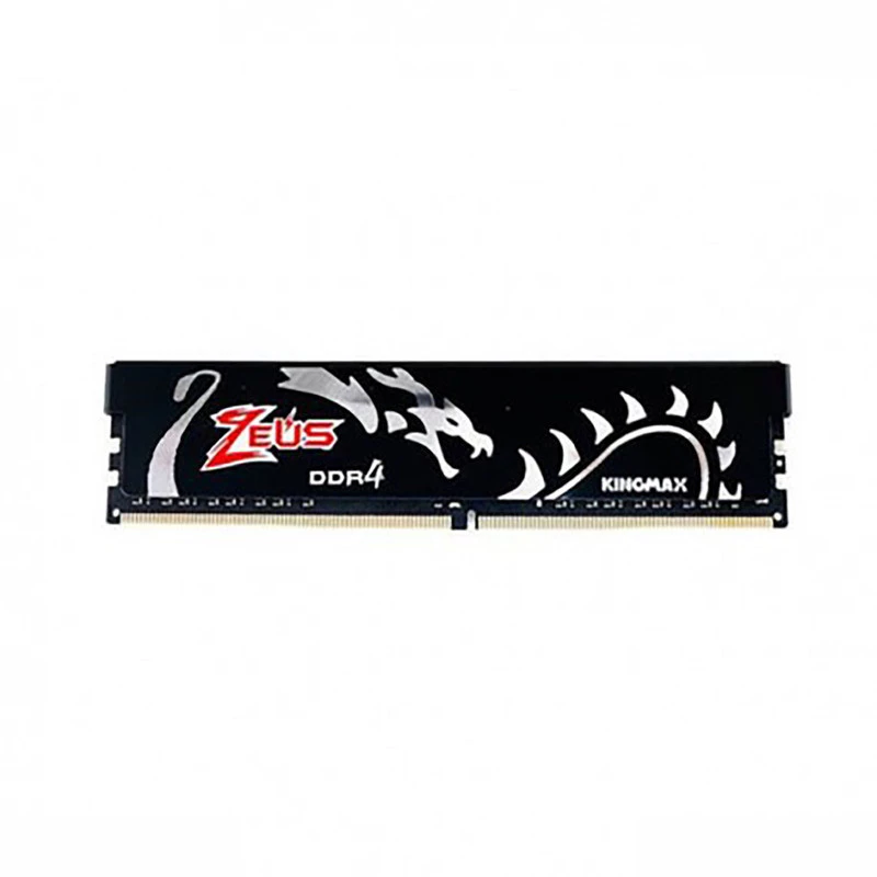 رم دسکتاپ DDR4 تک کاناله 16 گیگابایت کینگ مکس مدل Zeus Dragon فرکانس 3200 مگاهرتز تایمینگ CL16 ولتاژ 1.35 ولت