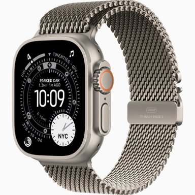 ساعت هوشمند 49 میلی متری اپل مدل Ultra 3 Natural Titanium Case با بند Titanium Milanese