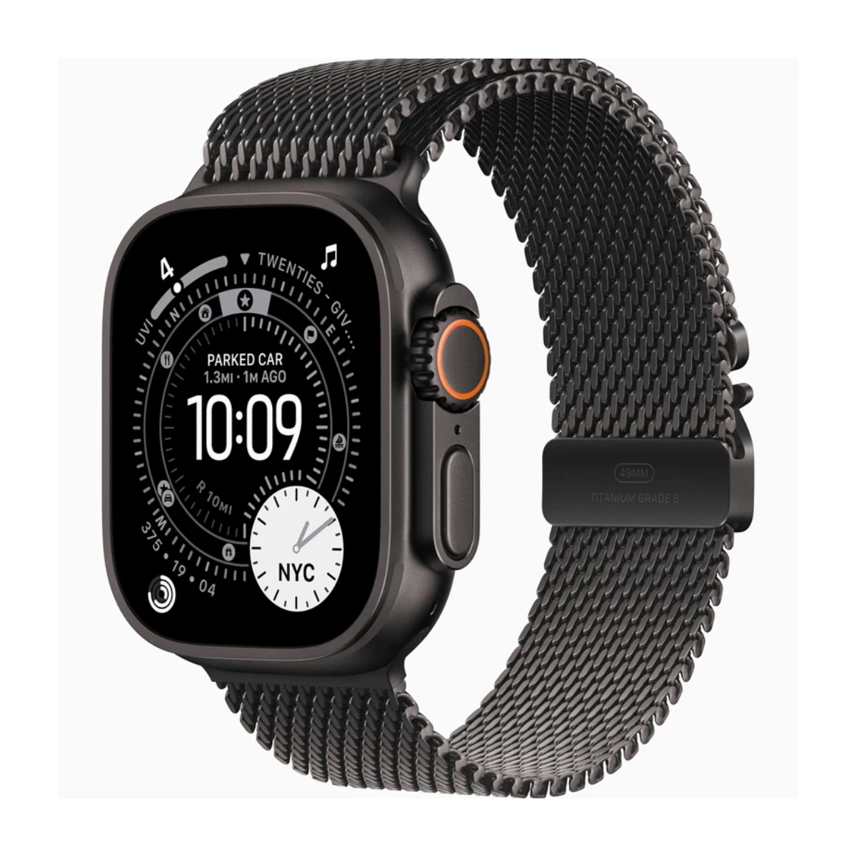 اپل واچ Ultra 3 مدل 49 میلی متری Black Titanium Case با بند Titanium Milanese-small-image