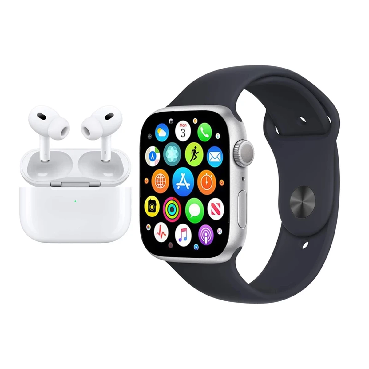 ساعت هوشمند ورنا مدل G pack plus به همراه هندزفری بلوتوثی طرح Airpod pro و بند-small-image