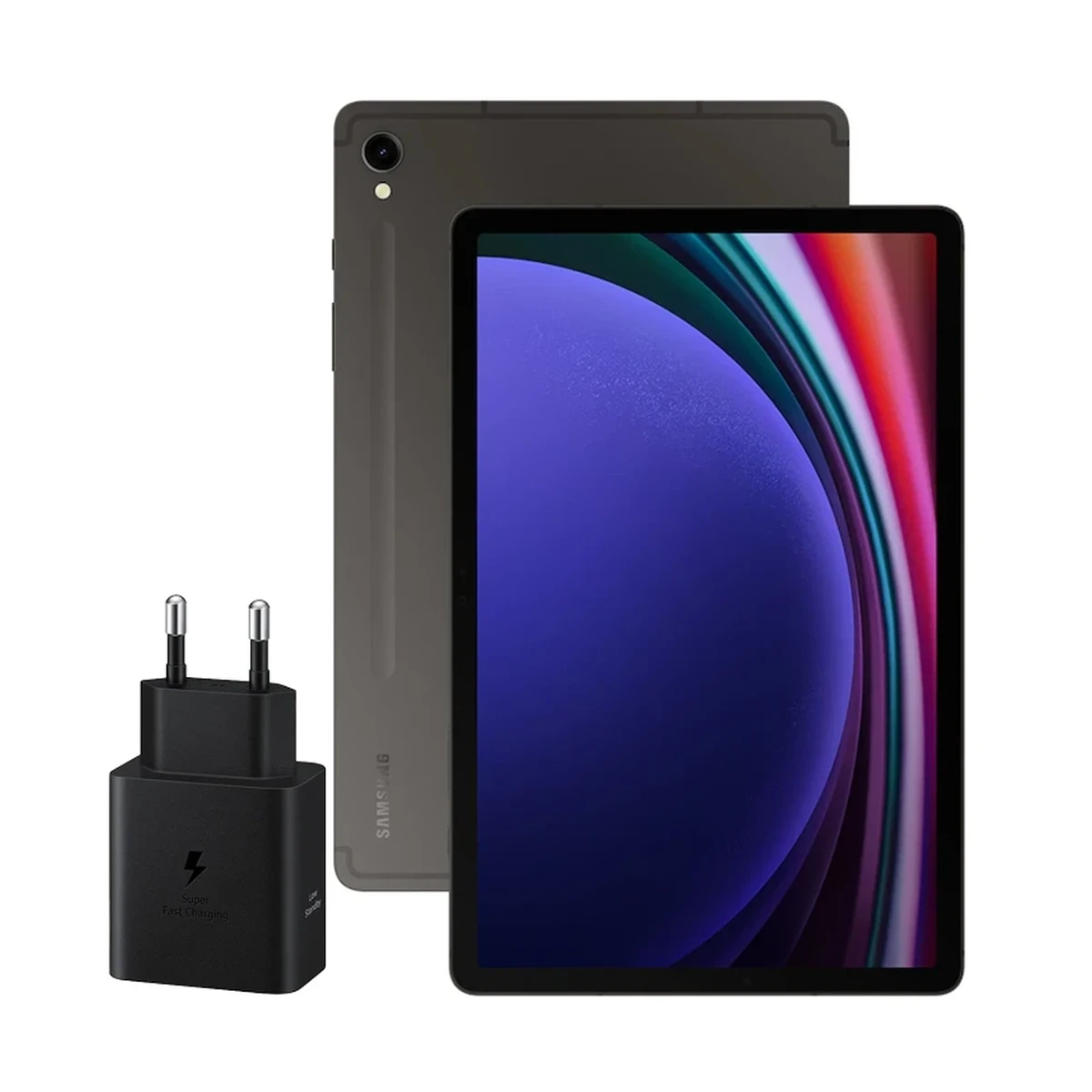 تبلت سامسونگ مدل Galaxy Tab S9 5G ظرفیت 128 گیگابایت رم 8 گیگابایت (SM-X716) به همراه شارژر 45 وات سامسونگ-small-image