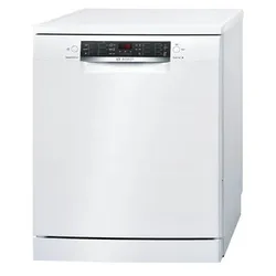 White Bosch dishwasher with digital front panel