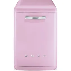 Pink Smeg dishwasher with retro design