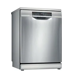 Stainless steel freestanding dishwasher with a top digital control panel