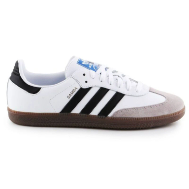 کفش اسپرت زنانه و مردانه طرح سامبا samba adidas کد 262501 رنگ سفید مشکی