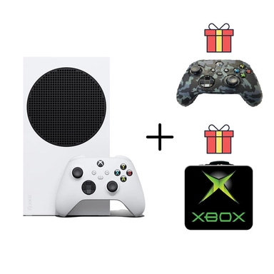 PlayStation 5 with two DualSense controllers and charging dock.