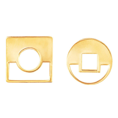 گوشواره طلا 18 عیار زنانه شمیم گلد گالری کد 1218D9142