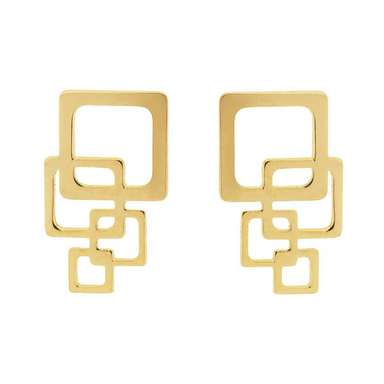 گوشواره طلا 18 عیار زنانه شمیم گلد گالری مدل E7840