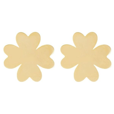 گوشواره طلا 18 عیار زنانه قیراط طرح گل کد GH5217
