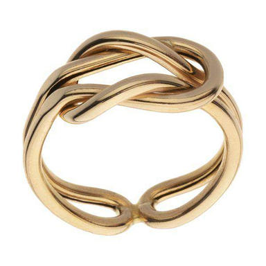 انگشتر طلا 18 عیار زنانه اپال گلد مدل امگا گره sh0092