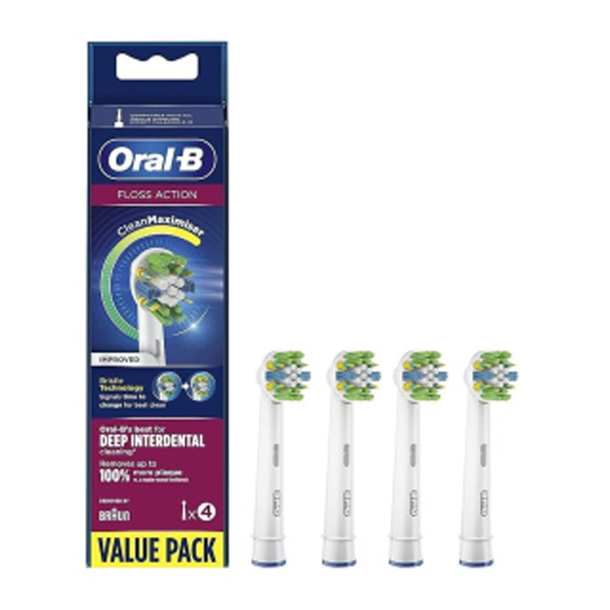 سری یدک مسواک برقی اورال-بی مدل Floss Action بسته 4 عددی-small-image