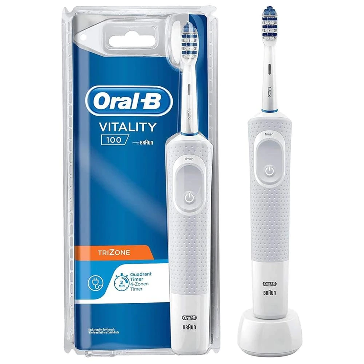 مسواک برقی اورال-بی مدل Vitality 100 با یدک Trizone-small-image