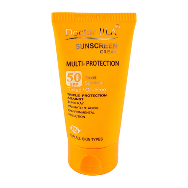 کرم ضد آفتاب رنگی دکتر ژیلا مدل multi-protection حجم 50 میلی لیتر