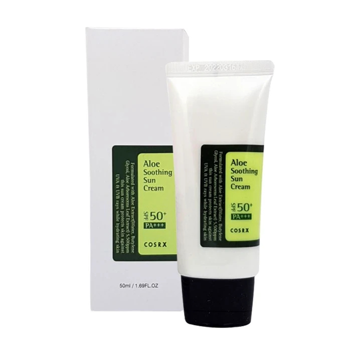 کرم ضد آفتاب کوزارکس مدل Aloe Soothing مناسب پوست حساس با SPF50 حجم 50 میلی لیتر