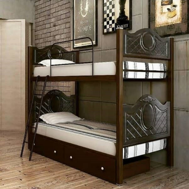 تخت خواب دو طبقه مدل باران کد 499 سایز 90×200 سانتی متر