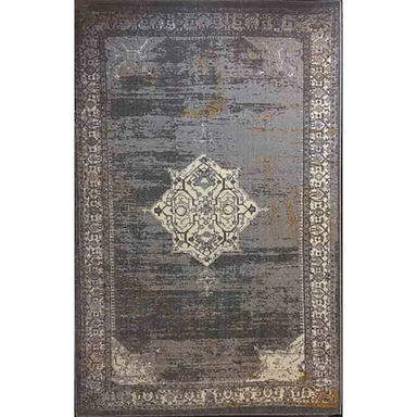 فرش ماشینی ساوین طرح دنیس رنگ زمینه نقره ای