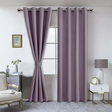 پرده مدل پانچ حریر ساده سایز 150 × 280 سانتی متر