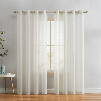 پرده مدل پانچ حریر ساده مات سایز 150×280 سانتی متر