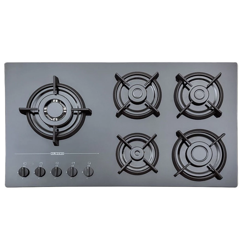 اجاق گاز صفحهای پنج شعله استیل البرز مدل G5967-L
