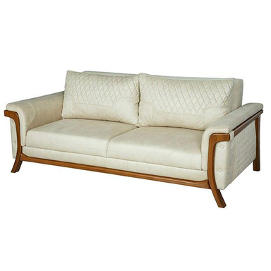 مبل راحتی 3 نفره چشمه نور کد MA-412/3-BR-WT