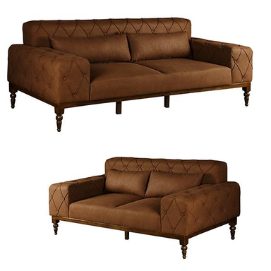 مبل راحتی 5 نفره چشمه نور کد MA-314/3+2-BR-BR