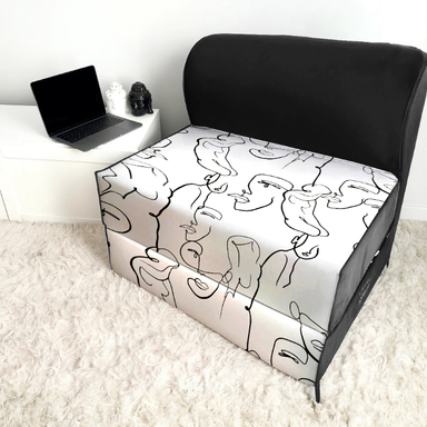 کاناپه تخت شو تکنفره نوپه هوم مدل نقاشی مینیمال کد M1130