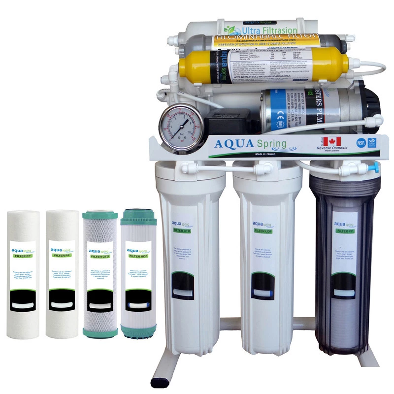 دستگاه تصفیه کننده آب آکوآ اسپرینگ مدل RO-NF7200 به همراه فیلتر تصفیه آب