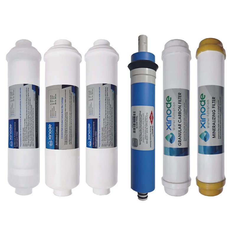 فیلتر دستگاه تصفیه آب زینود مدل کیسی RO-CXF106 مجموعه 6 عددی