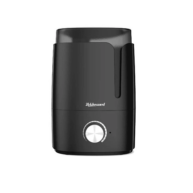 Zahravi black humidifier with adjustable control dial and sleek design